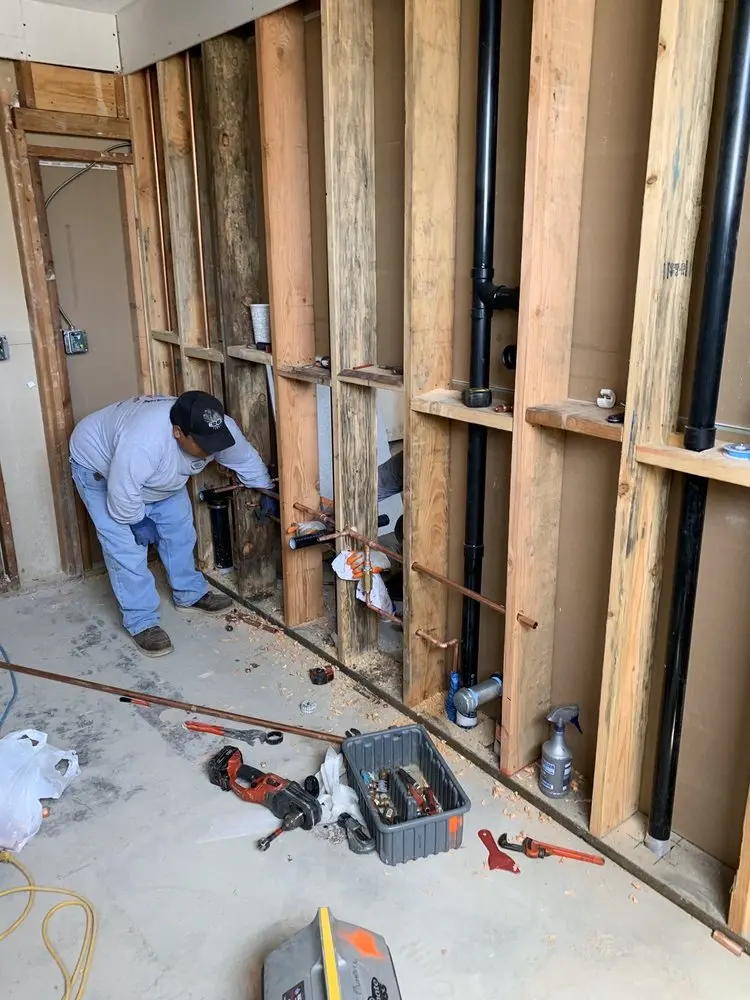 Commercial rough-in plumbing for Gas Line Repair in North Frogtown